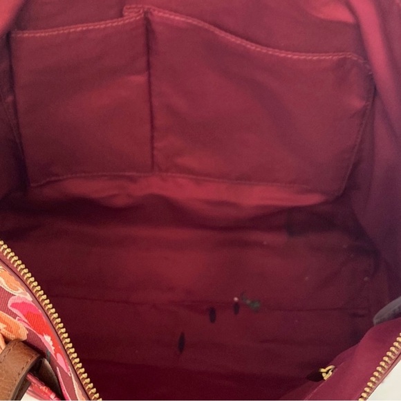 Fossil Floral LeatherTote Bag - Picture 7 of 7